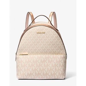 MICHAEL KORS Sheila Medium Two-Tone Signature Logo Backpack
